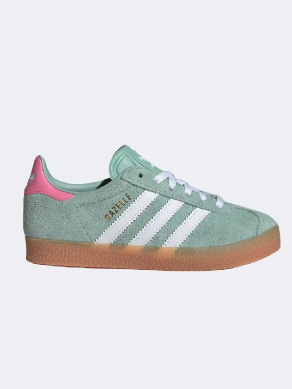 Adidas Gazelle Ps-Girls Original Shoes Green/White/Pink