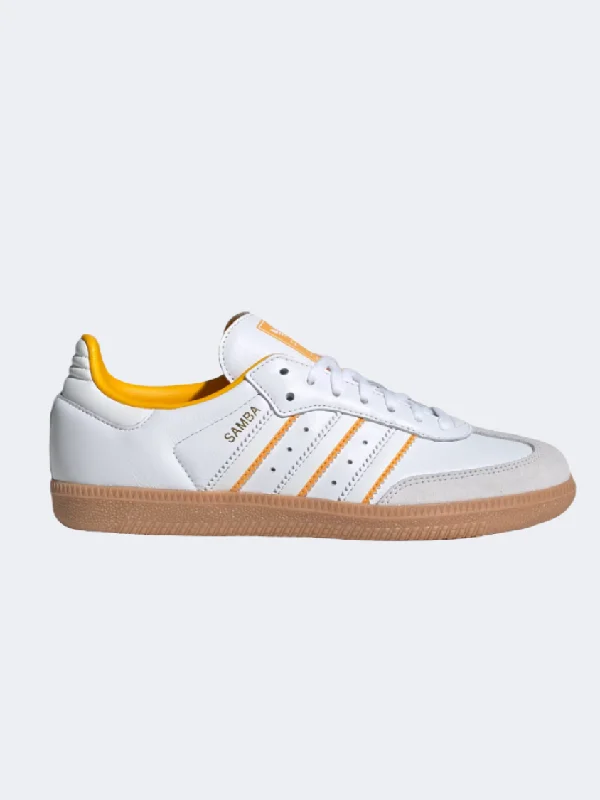 Adidas Samba Og Boys Original Shoes White/Yellow