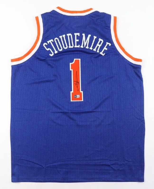 Amar'e Stoudemire Signed New York Knicks Jersey (Beckett) 6xAll Star Center