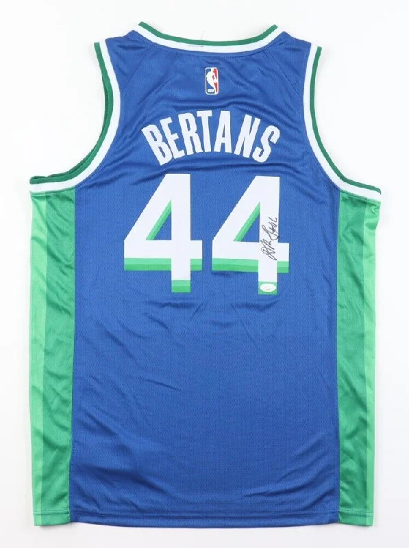 Davis Bertans Signed Dallas Mavericks Jersey (Beckett COA) AKA: Latvian Laser