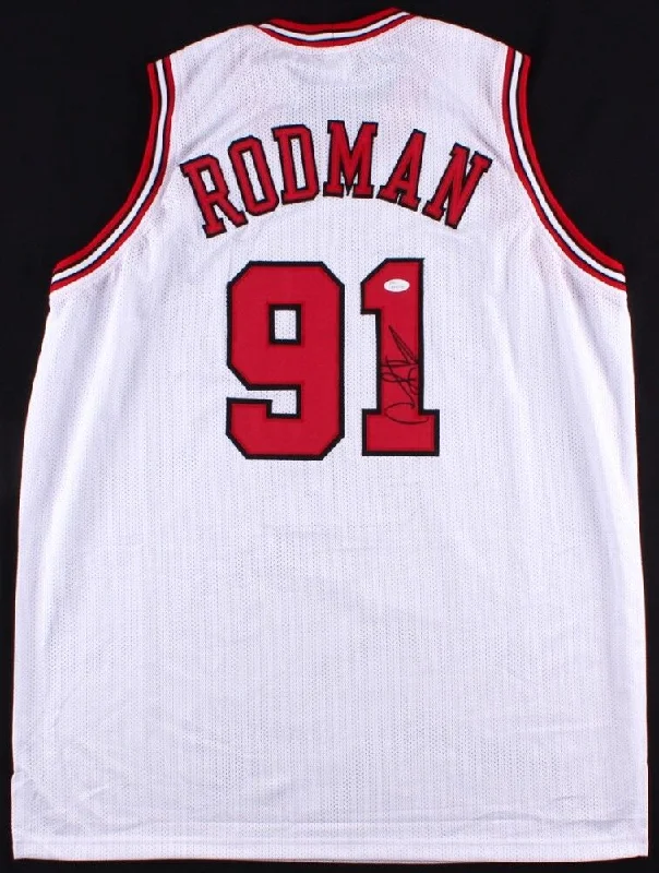 Dennis Rodman Signed Chicago Bulls Jersey / 5xNBA Champio / Mr Rebound / JSA COA