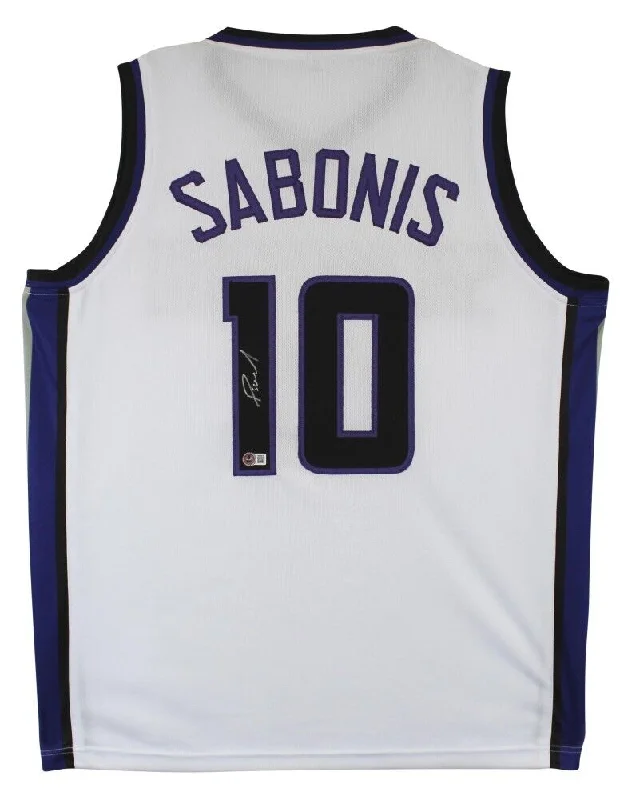 Domantas Sabonis Signed Sacramento Kings White Jersey (Beckett)#11 Pk 2016 Draft