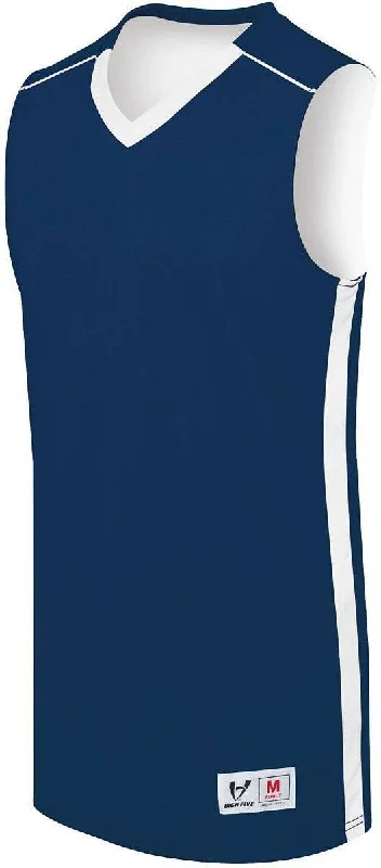 High Five 332400 Adult Reversible Competition Jersey  - Navy White