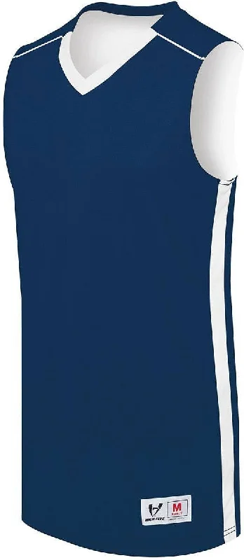 High Five 332401 Youth Competition Jersey  - Navy White