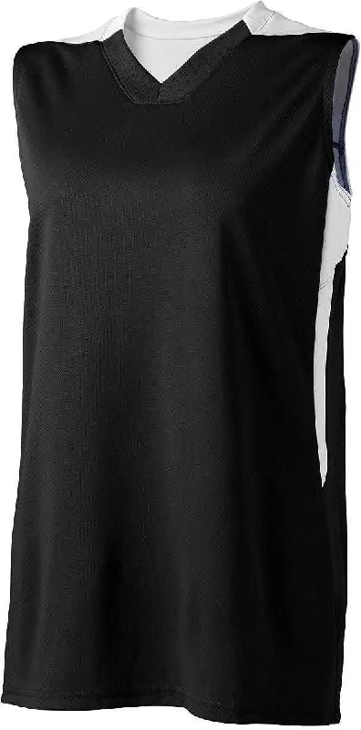 High Five 332412 Women's Half Court Jersey - Black White