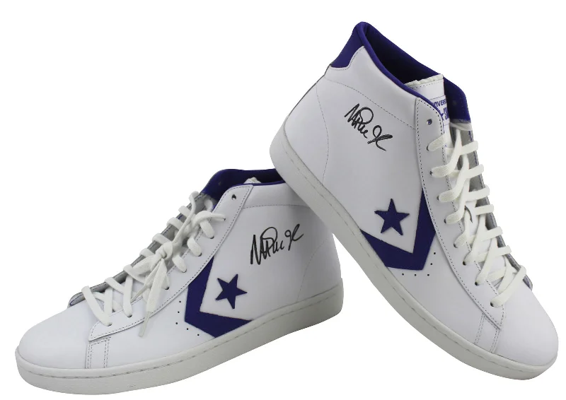 Lakers Magic Johnson Signed Converse PL Pro Leather Size 12 Shoes w/ Box BAS Wit