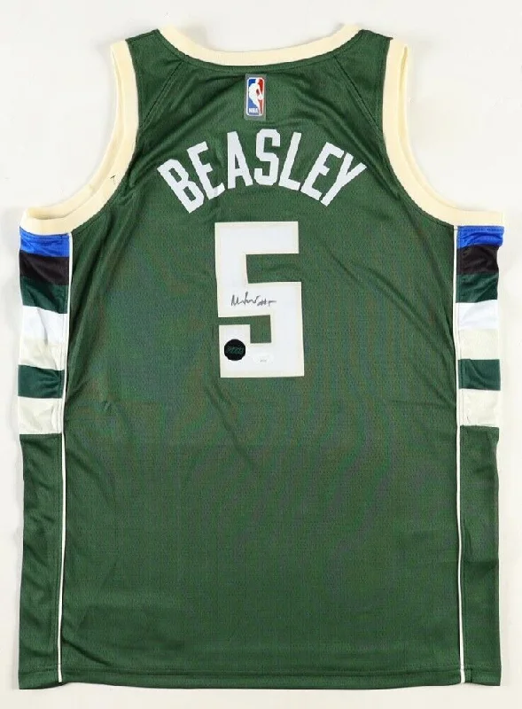 Malik Beasley Signed Milwaukee Bucks Nike Style Jersey (JSA COA) EX-FSU Guard