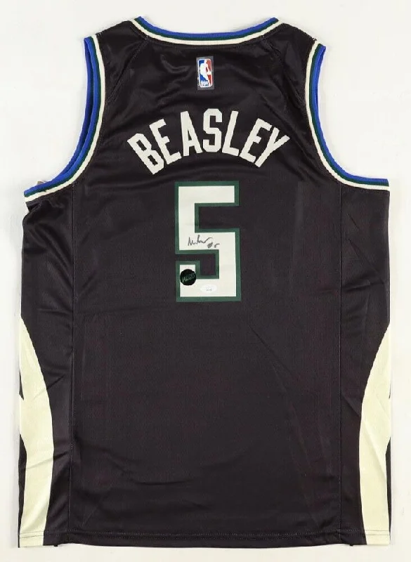 Malik Beasley Signed Milwaukee Bucks Nike Style Jordan Jersey (JSA COA) Guard