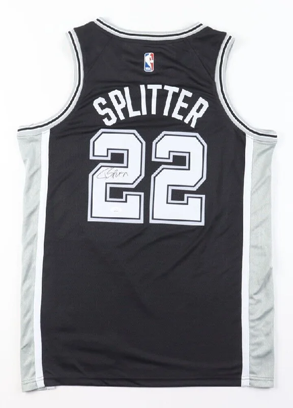 Tiago Splitter Signed San Antonio Spurs Jersey (JSA COA) 2007 1st Round Draft Pk