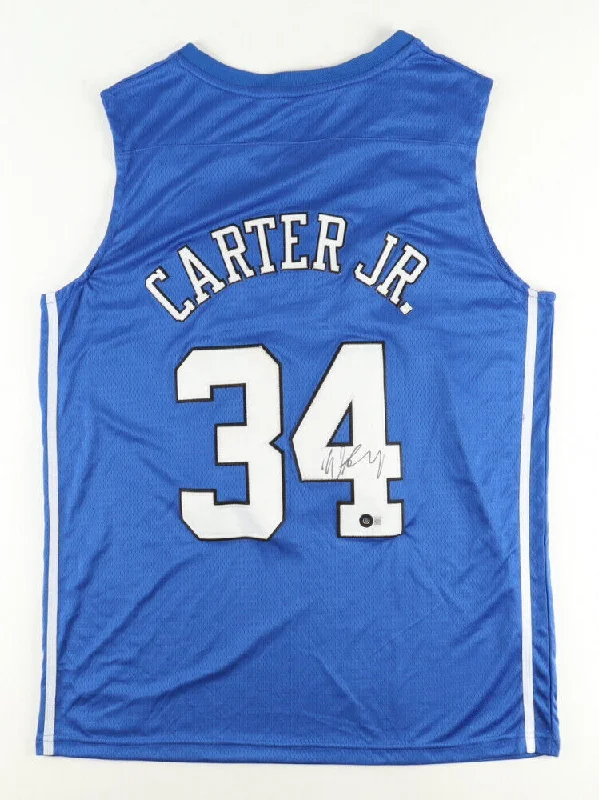 Wendell Carter Jr. Signed Duke Blue Devils Jersey (Beckett) Orlando Magic Foward