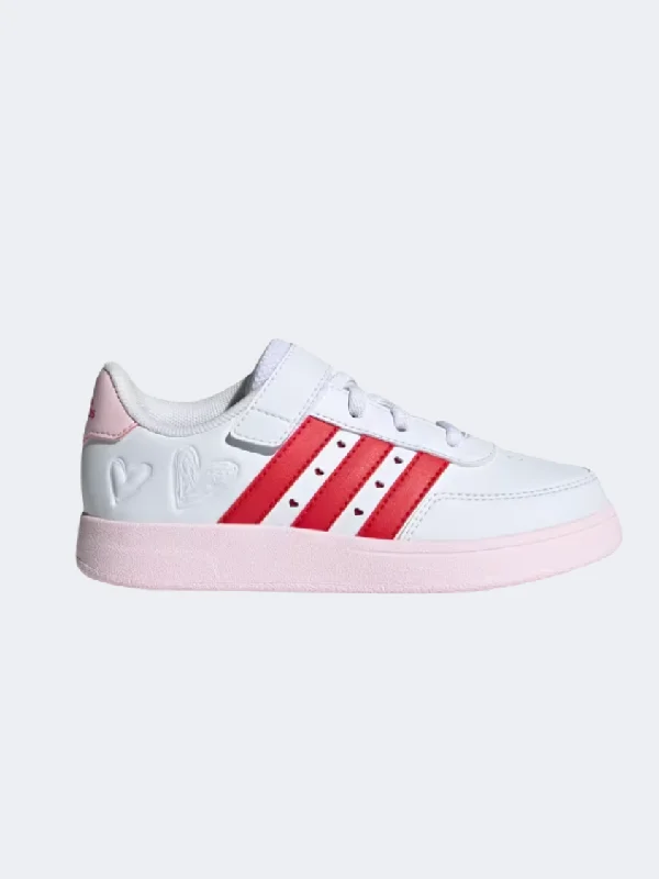 Adidas Breaknet 2 PsGirls Sportswear Shoes White/Scarlet/Pink