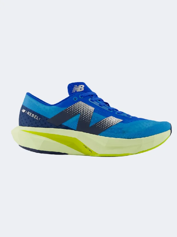 New Balance Fuelcell Rebel V4 Men Running Shoes Spice Blue/Limelight