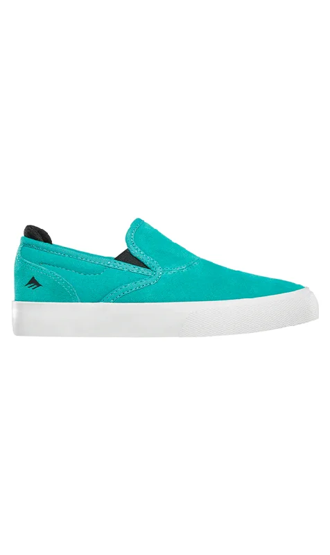 Emerica Wino G6 Youth Slip-On Shoes Aqua