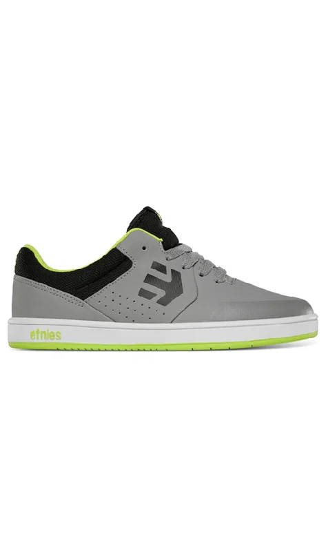 Etnies Marana Youth Shoes Grey/Lime/White