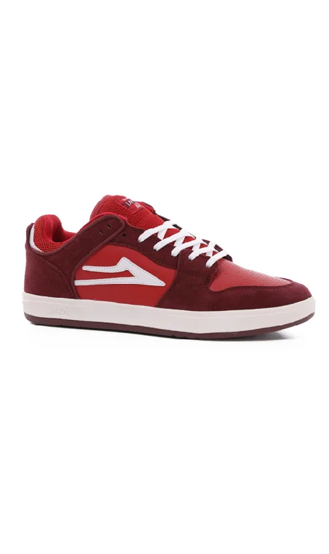 Lakai Telford Low Suede Mens Shoes Burgundy/Cardinal Suede