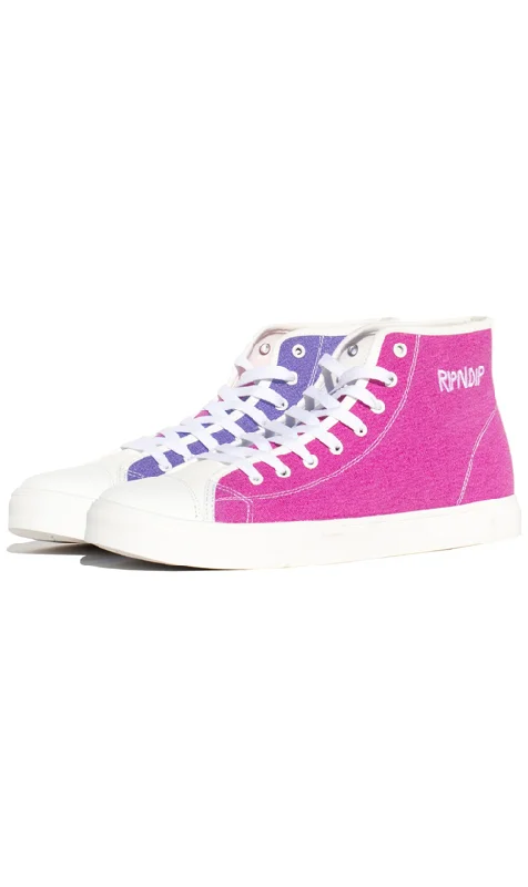 Rip N Dip Lord Nermal UV High-top Mens Shoes Sky Blue/Fuschia Butterfly