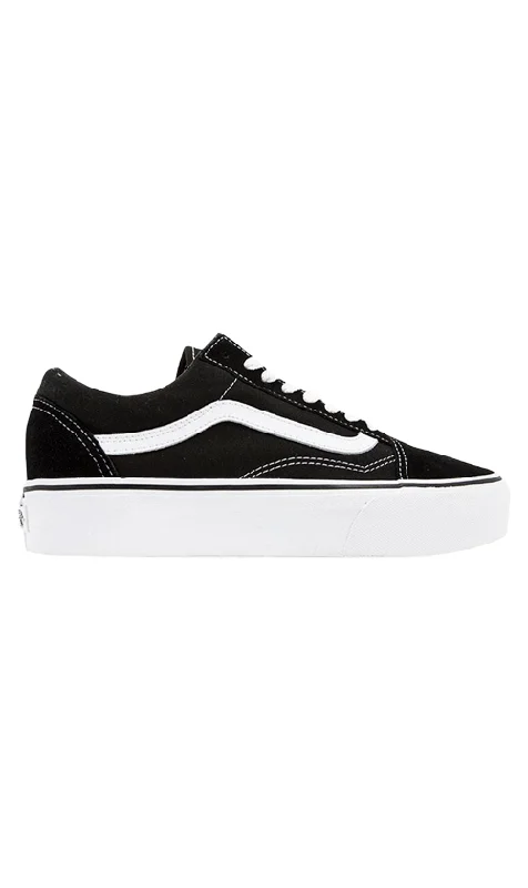 Vans Old Skool Platform Mens Shoes Black/White