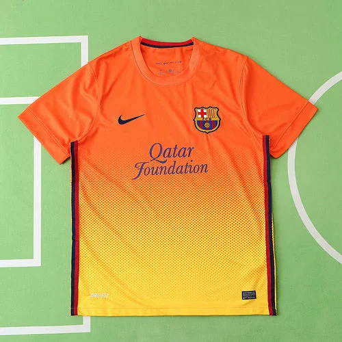 12/13 Barcelona Orange Retro Jersey