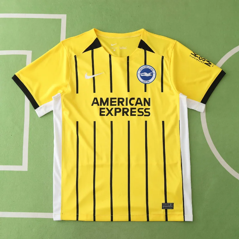 Brighton Hove Albion 2024 2025 New Season Yellow White Away Jersey Maillot Trikot Maglia