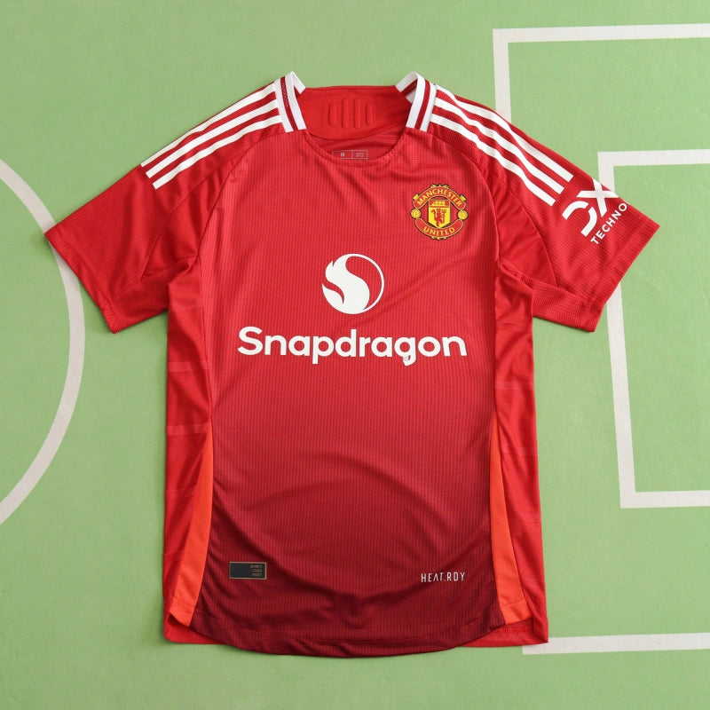 Manchester United Player Version 2024 2025 Home Red New Season Jersey Maillot Trikot Maglia