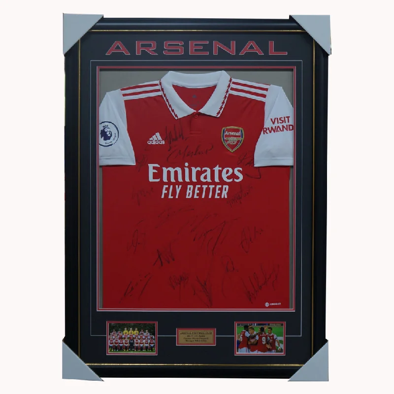 Arsenal Signed 2022/23 Team Signed Jersey Framed - 5343