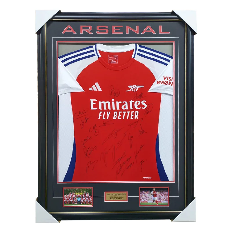 Arsenal Signed 2024/25 Team Signed Jersey Framed - 6050