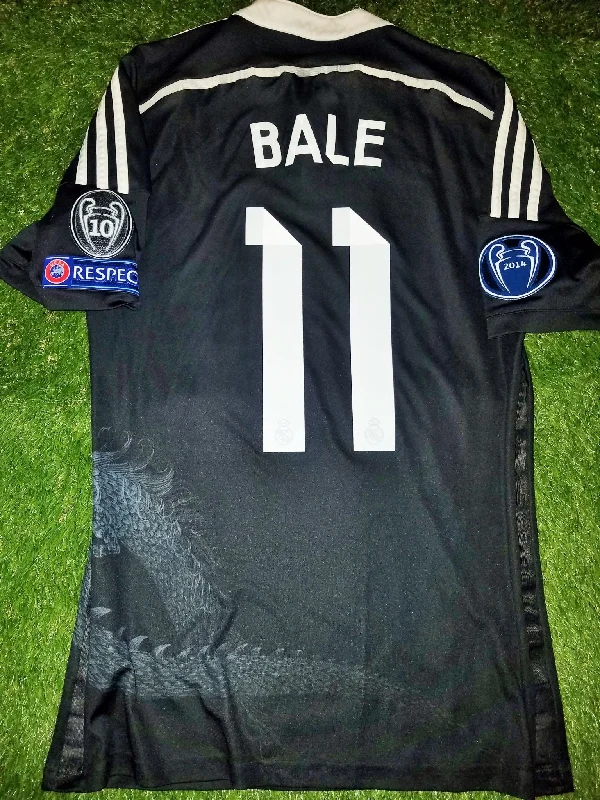 Bale Real Madrid Dragon Y-3 2014 2015 UEFA Black Jersey Camiseta Shirt M SKU# F49264