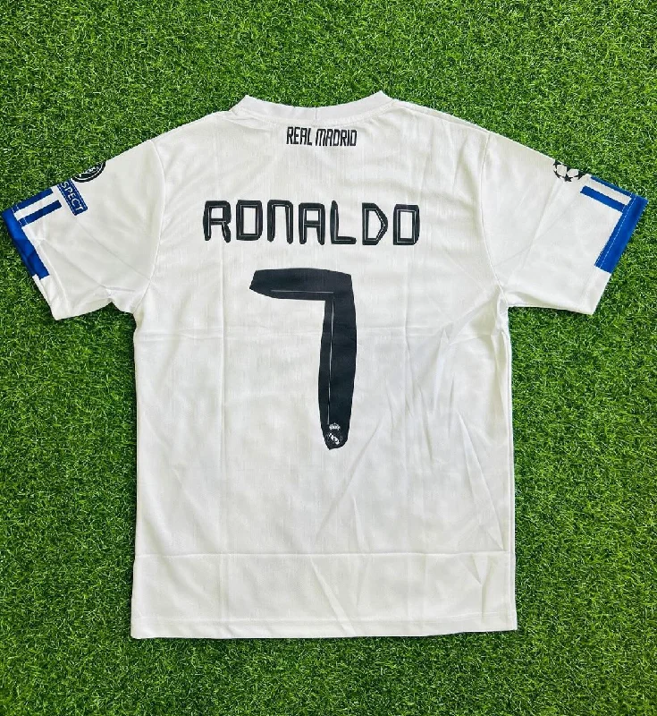 Cristiano Ronaldo 2010-11 Real Madrid White Retro Jersey