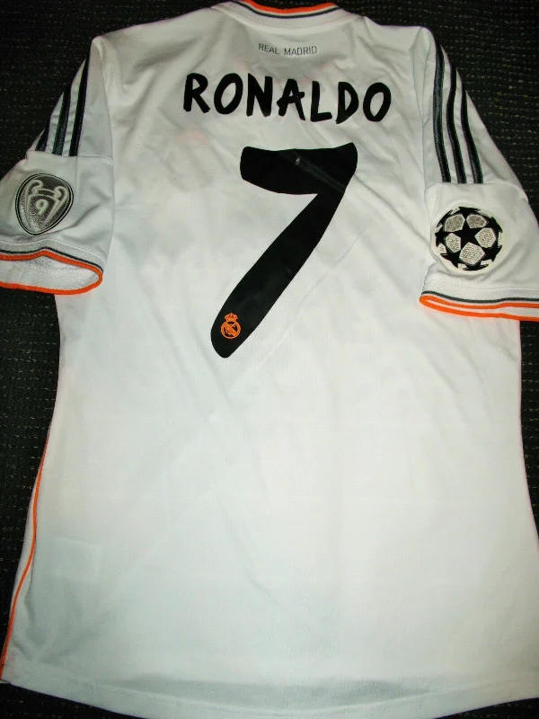 Cristiano Ronaldo Real Madrid UEFA 2013 2014 Jersey Camiseta Shirt Maglia M