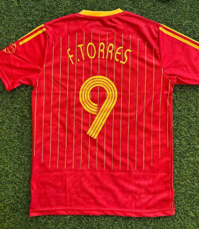 Fernando Torres Spain Red Retro Jersey