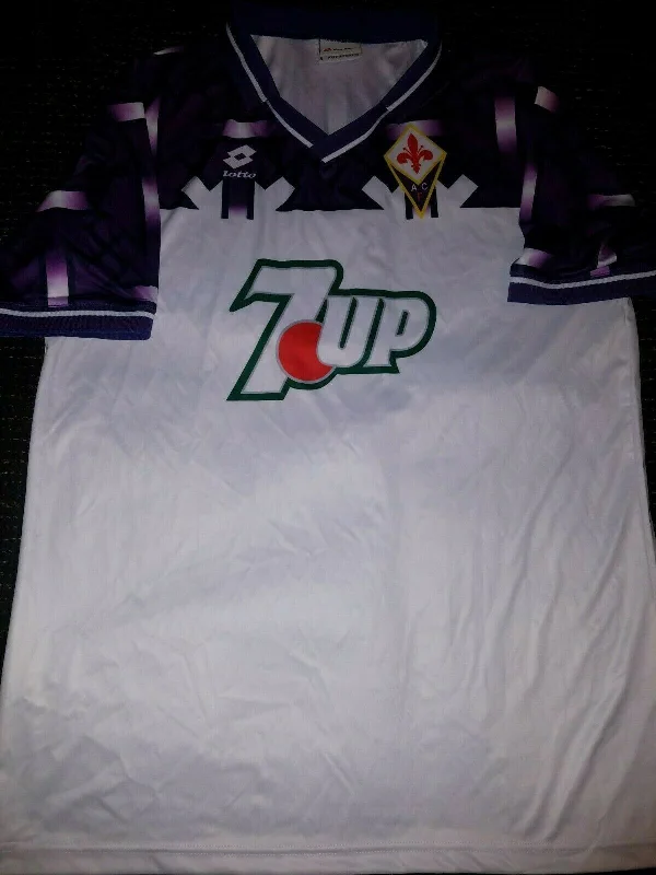 Fiorentina BANNED SWASTIKA Lotto 1992 1993 7up Jersey Maglia L