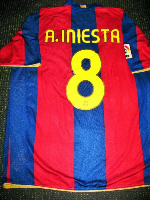 Iniesta Barcelona Anniversary 2007 2008 Jersey Shirt Camiseta L