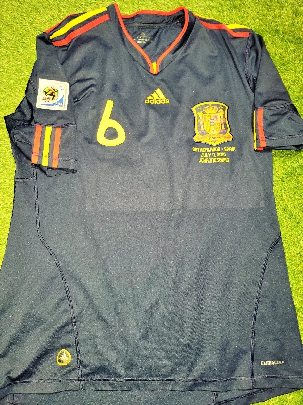 Iniesta Spain 2010 WORLD CUP FINAL Soccer Away Jersey Shirt XL SKU# P47896