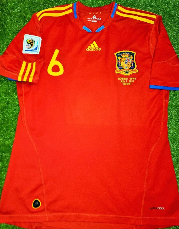 Iniesta Spain 2010 WORLD CUP SEMI FINAL Jersey Espana Camiseta Trikot Shirt L SKU# P47902