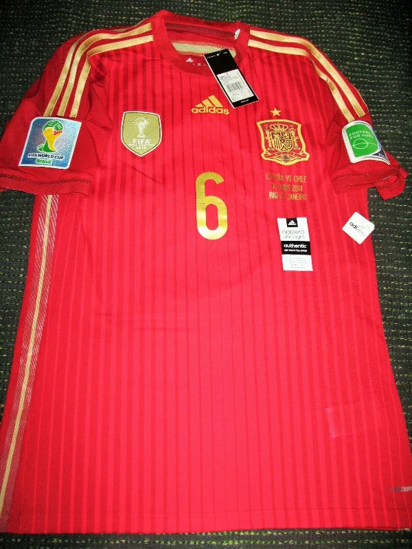 Iniesta Spain 2014 WORLD CUP Adizero Player Issue Jersey Shirt BNWT M