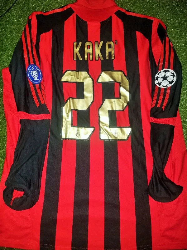 Kaka AC Milan 2005 2006 UEFA Long Sleeve Jersey Shirt Maglia XL