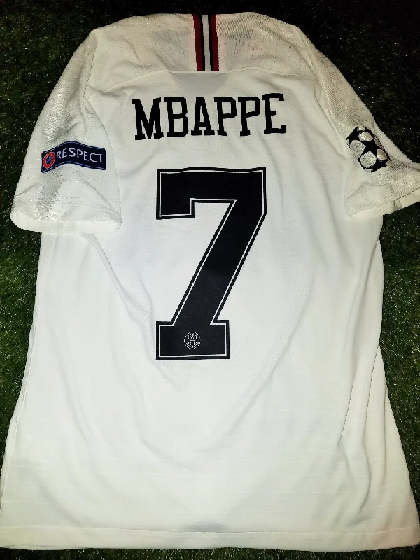 Mbappe Psg Paris Saint Germain JORDAN VAPORKNIT PLAYER ISSUE 2018 2019 White Jersey SKU# 918923-102 M