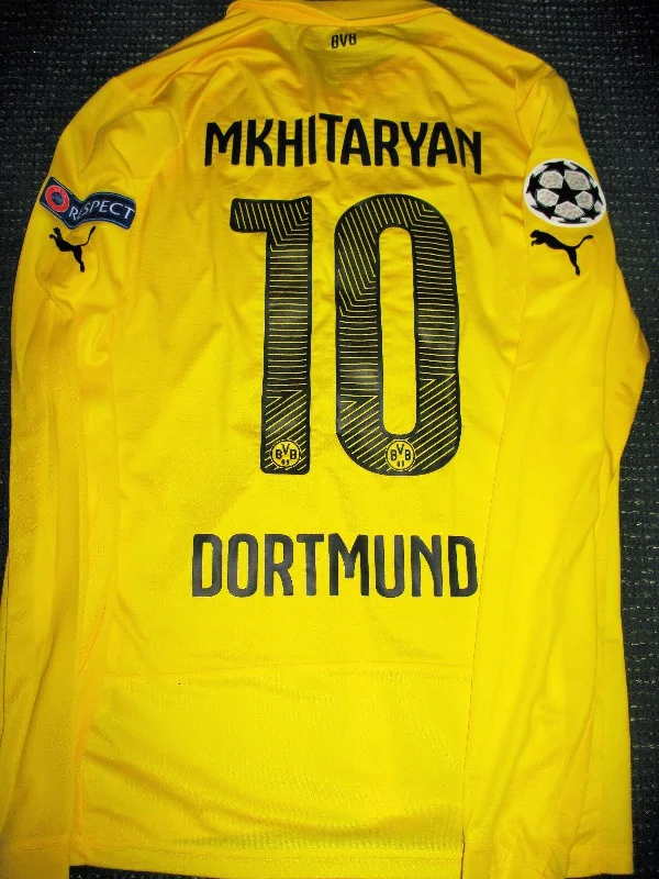 Mkhitaryan Borussia Dortmund MATCH WORN 2014 2015 Jersey Shirt Spielertrikot