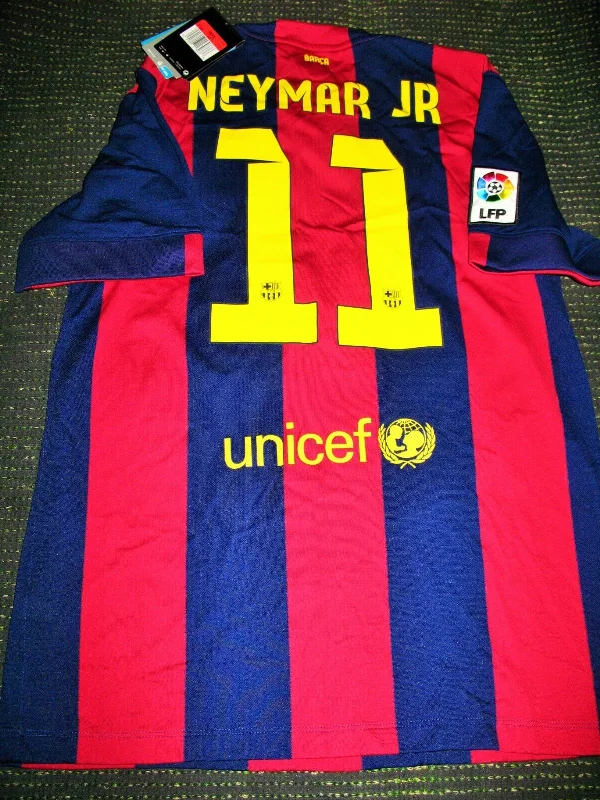 Neymar Barcelona 2014 2015 TREBLE SEASON Jersey Shirt Camiseta L BNWT!!!