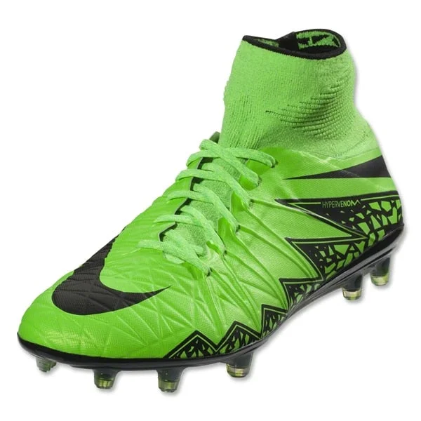 Nike Men's Hypervenom Phantom II FG Green Strike/Black/Volt