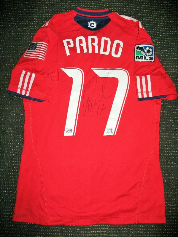 Pardo Chicago Fire MATCH WORN AUTOGRAPH 2011 2012 Jersey Camiseta