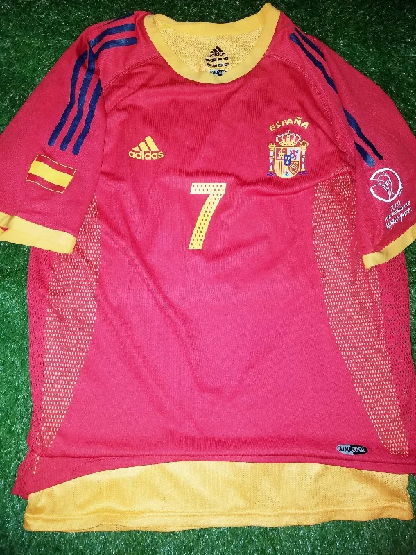 Raul Spain 2002 WORLD CUP PLAYER ISSUE Jersey Shirt Camiseta Espana L