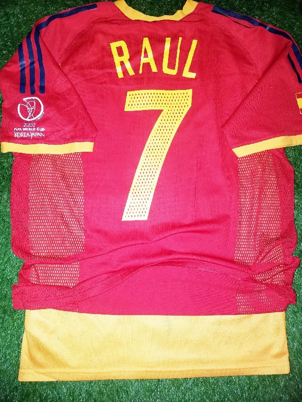 Raul Spain 2002 WORLD CUP PLAYER ISSUE Jersey Shirt Camiseta Espana M