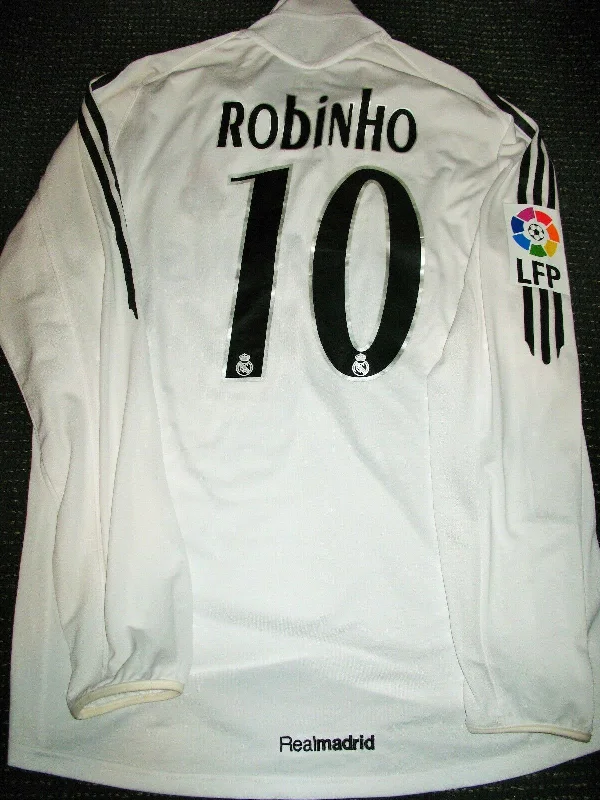 Robinho Real Madrid MATCH WORN 2005 2006 Long Sleeve Jersey Shirt Camiseta L