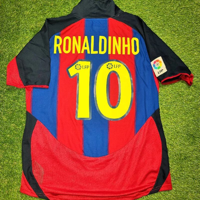 Ronaldinho Barcelona 2003 2004 DEBUT SEASON Home Jersey Shirt Camiseta M SKU# 112586