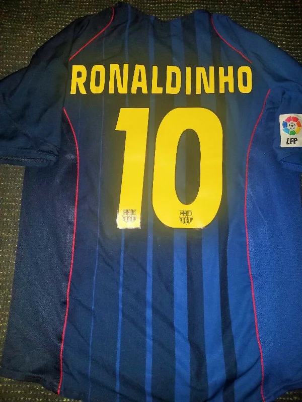 Ronaldinho Barcelona 2004 2005 Blue Jersey Shirt Camiseta L