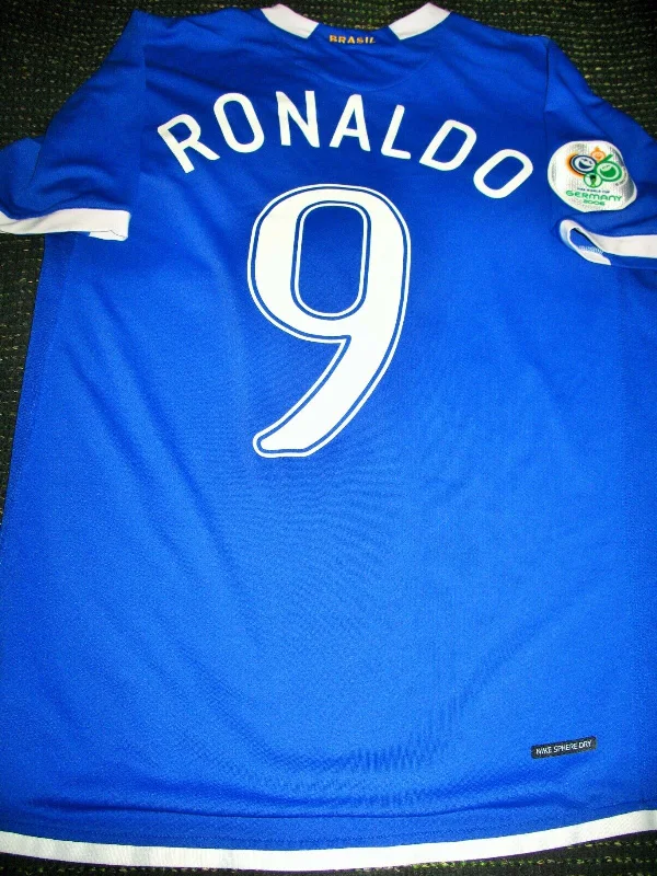 Ronaldo Brazil 2006 World Cup Blue Jersey Shirt Camiseta M