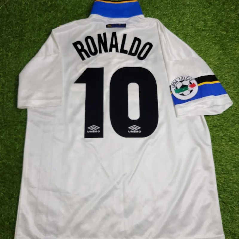 Ronaldo Inter Milan 1997 1998 DEBUT Away Umbro Soccer Jersey Shirt L