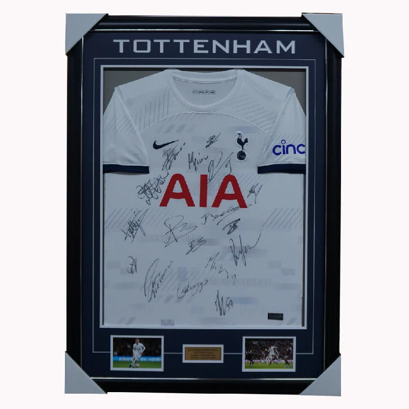 Tottenham Hotspur F.C. 2023/24 Team Signed Jersey Framed Son Heung-Min - 5702