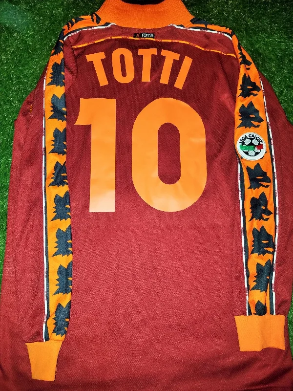 Totti As Roma Diadora 1998 1999  Long Sleeve Jersey Maglia Shirt L